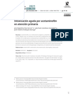 Intoxicación por acetaminofén en atención primaria