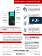 Iridium 9555 Rental Quick Start Instructions - 1 PDF