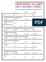 MATH SI Paper 1 All Shift PDF