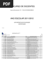 110 - 1º Ciclo do Ensino Básico colocaçao