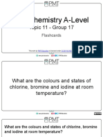 Flashcards - Topic 11 Group 17 - CIE Chemistry A-Level PDF