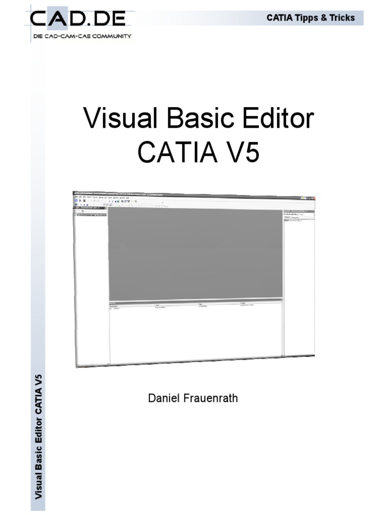 Dokumen - Tips Visual Basic Editor Catia v5 Cadde Tipps Tricks ...