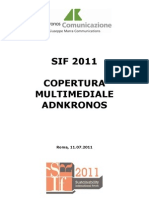 Sif2011 Copertura Multimediale Adnkronos