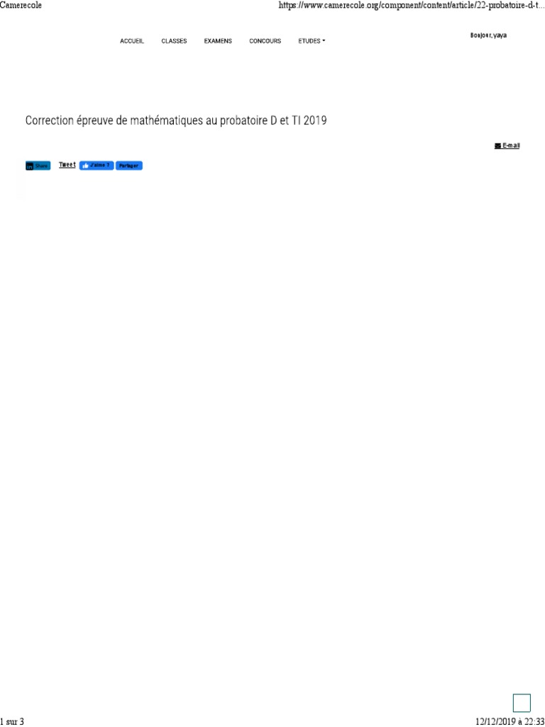 Math Proba 2019 | PDF