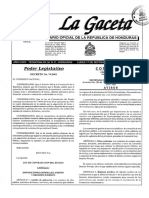 Ley de Contratacion Del Estado de Honduras La Gaceta