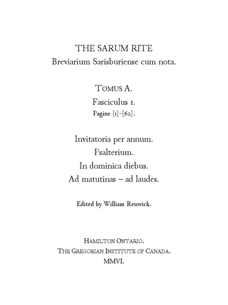 Psalterium Dominica Matins Lauds Sarum.pdf PDF