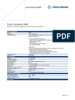 Force Transducer KMD: Hirschmann Automation and Control GMBH