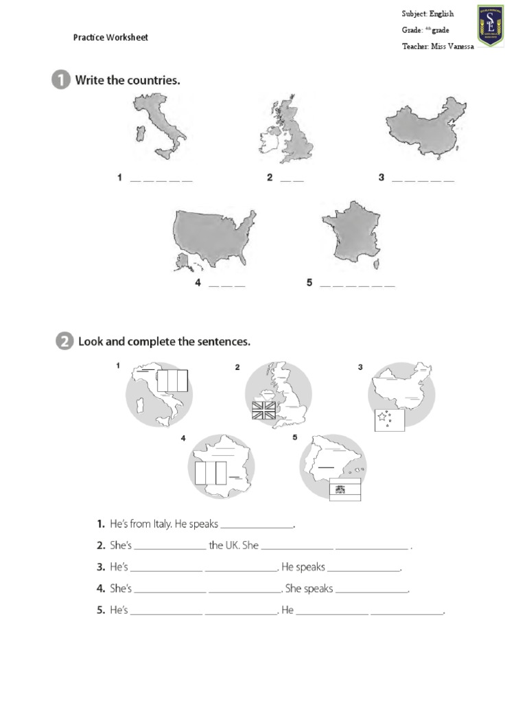 Practice Worksheet 4th Grade Lesson 2 | PDF