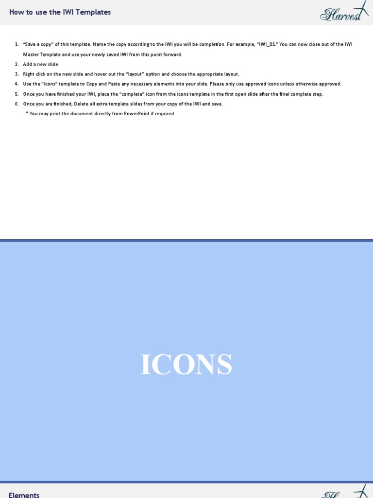 SWI templateHarvest.pptx PDF Personal Protective Equipment Page