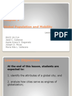 The Contemporary World - Global Population and Mobility