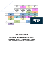 Horario de Clases