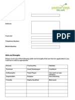 CV Information Proforma