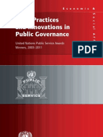 Good Practices and Innovations in Public Governance 2003-2011