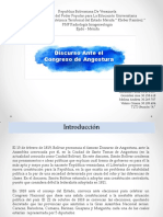 Diapositivas Pensamiento Congreso de Angostura Simón Bolívar PDF