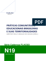 Caderno - N19 PRÁTICAS COMUNITÁRIAS EDUCACIONAIS BRASILEIRAS E SUAS TERRITORIALIDADES PDF