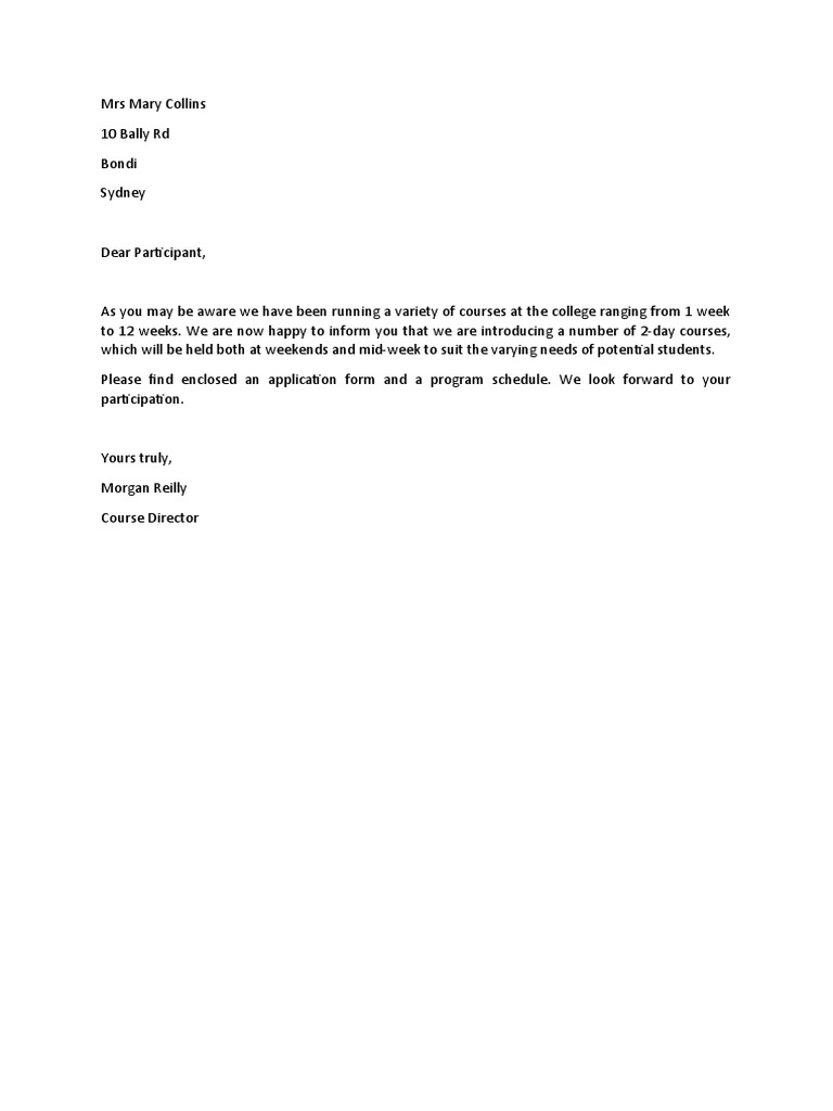 Merged Course Letter Complete | PDF