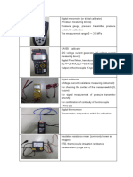 Calibration Device List