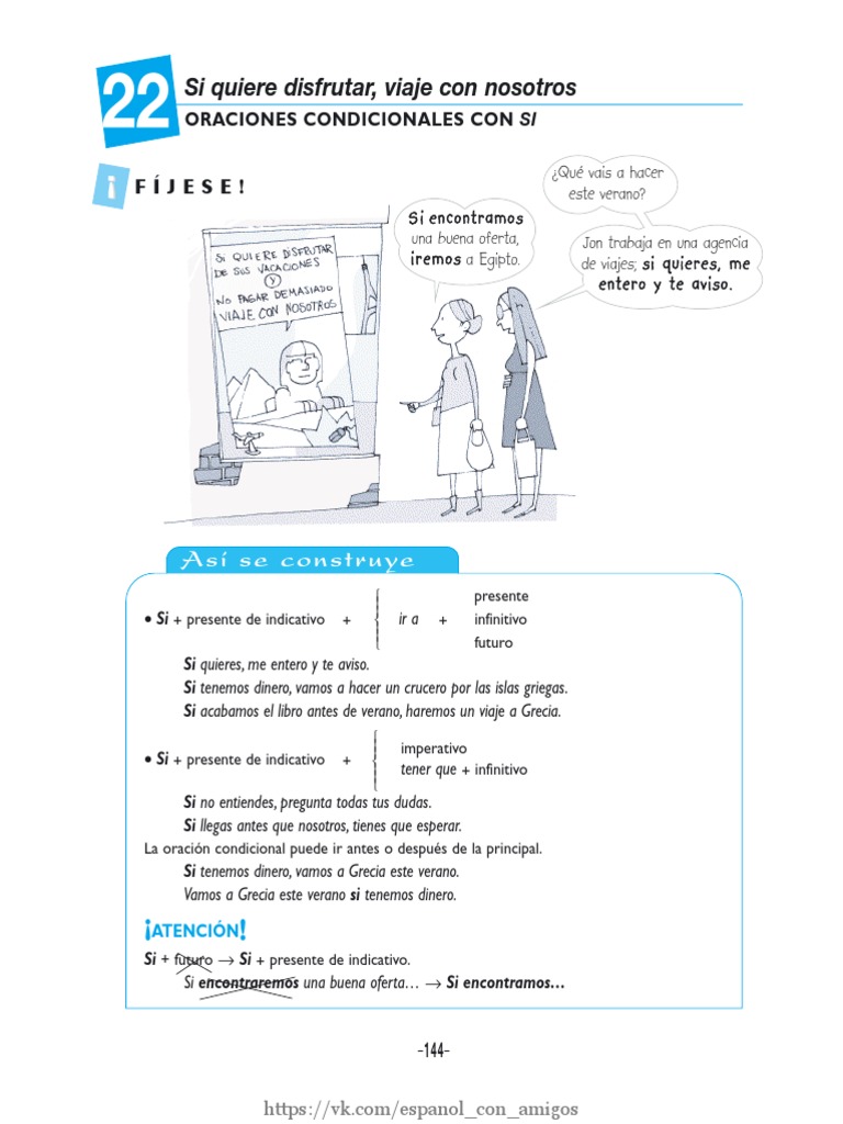 Capítulo 22 - Oraciones Condicionales Con Si PDF | PDF