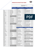 Kazoku Kan Technical Dan Grade Examination Form PDF