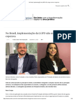 Artigo - No Brasil, implementação da LGPD não avança como se esperava.pdf
