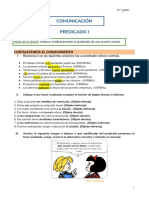 El Predicado I - Solucionario Ficha Estudiante PDF