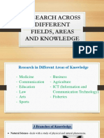 Research Across Different Fields Areas and Knowledge - PDF