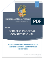 2B Caso 1 Resuelva Un Caso Jurisprudencial Sobre El Control de Estados de Excepción