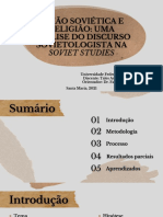 Tales de Leão - União Soviética e Religião Uma Análise Do Discurso Sovietologista Na Soviet Studies - Jai Ufsm PDF