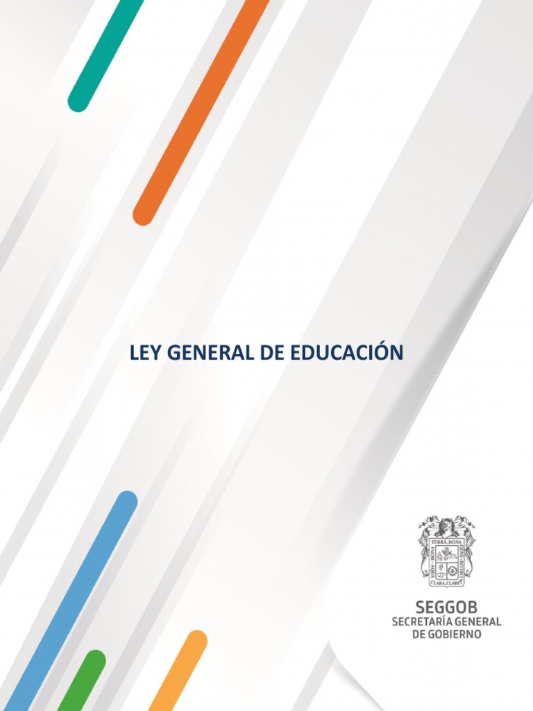 Ley General de Educación | PDF | Educación de la primera infancia ...