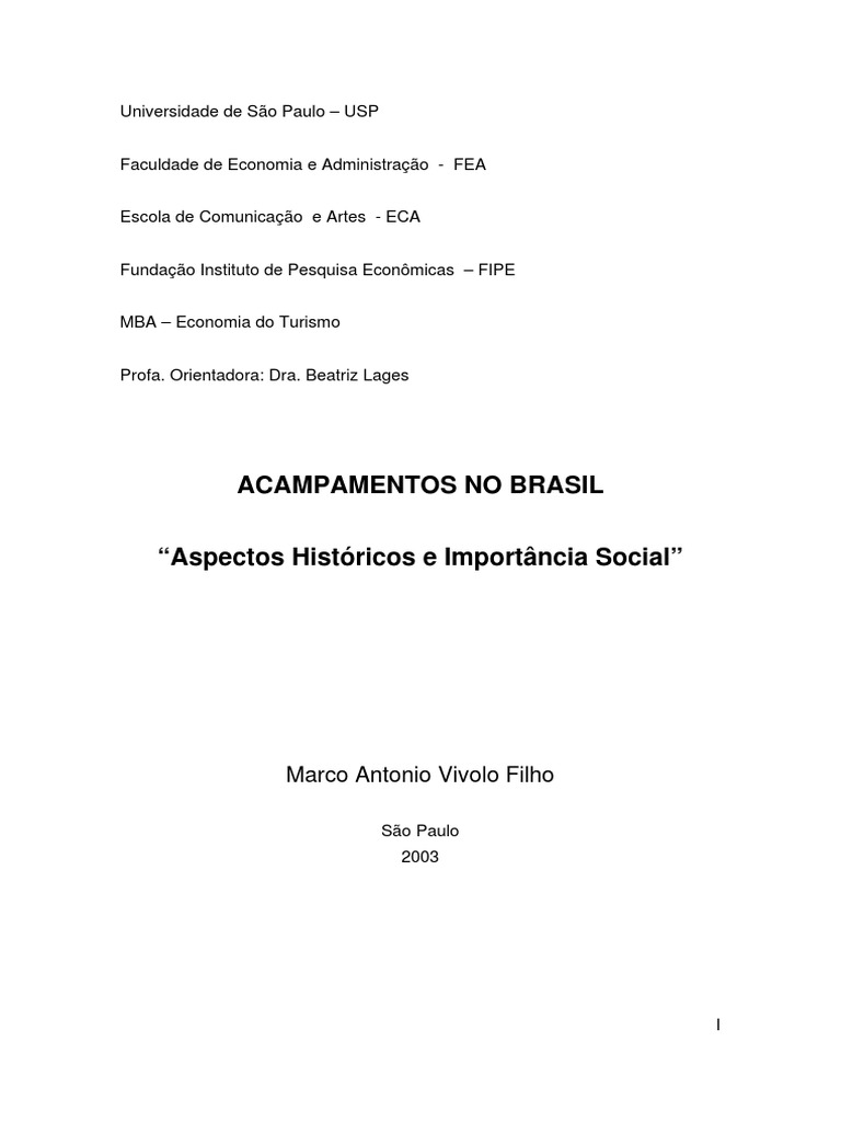 Acampamentos No Brasil PDF | PDF