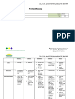 Weekly Planning - 4th Form - 2nd Week