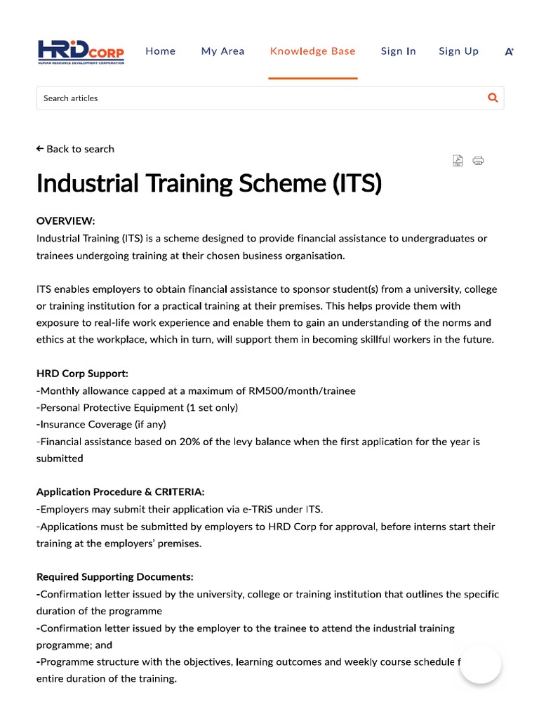 Guidance For Application ITS | PDF