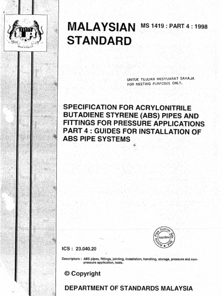 MS1419 Part 4 1998 PDF | PDF