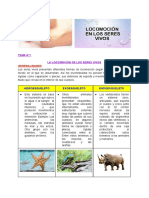 Locomoción de Los Seres Vivos 4TO - A - SEC PDF