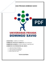 Proyecto Formativo Paraguay