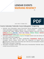 Calendar Events Tangerang Regency