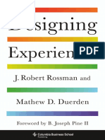 LIVRO Designing Experiences (J. Robert Rossman, Mathew D. Duerden) PDF