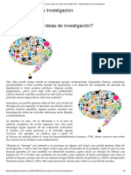 ¿Cómo Surgen Las Ideas de Investigación - Metodologias de La Investigacion PDF