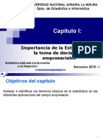 Capítulo I. Importancia de La Estadística