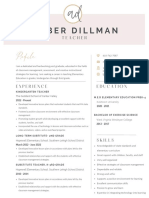 Amber Dillman Resume