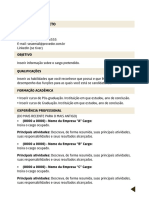 Modelo de Currículo PDF