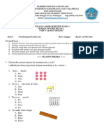 SDN 2 Pedungan PAS English Exam Questions