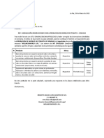 Carta Correccion Observaciones de Aprobacion Etiquetas