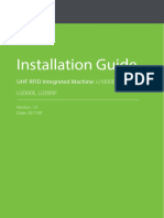 Install UHF RFID integrated machine guide