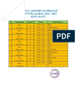 Jadwal Asesmen Madrasah 2023 PDF