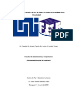 Derechos humanos Nicaragua violados salud libertad expresión