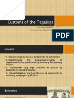 Customs of The Tagalogs 2023