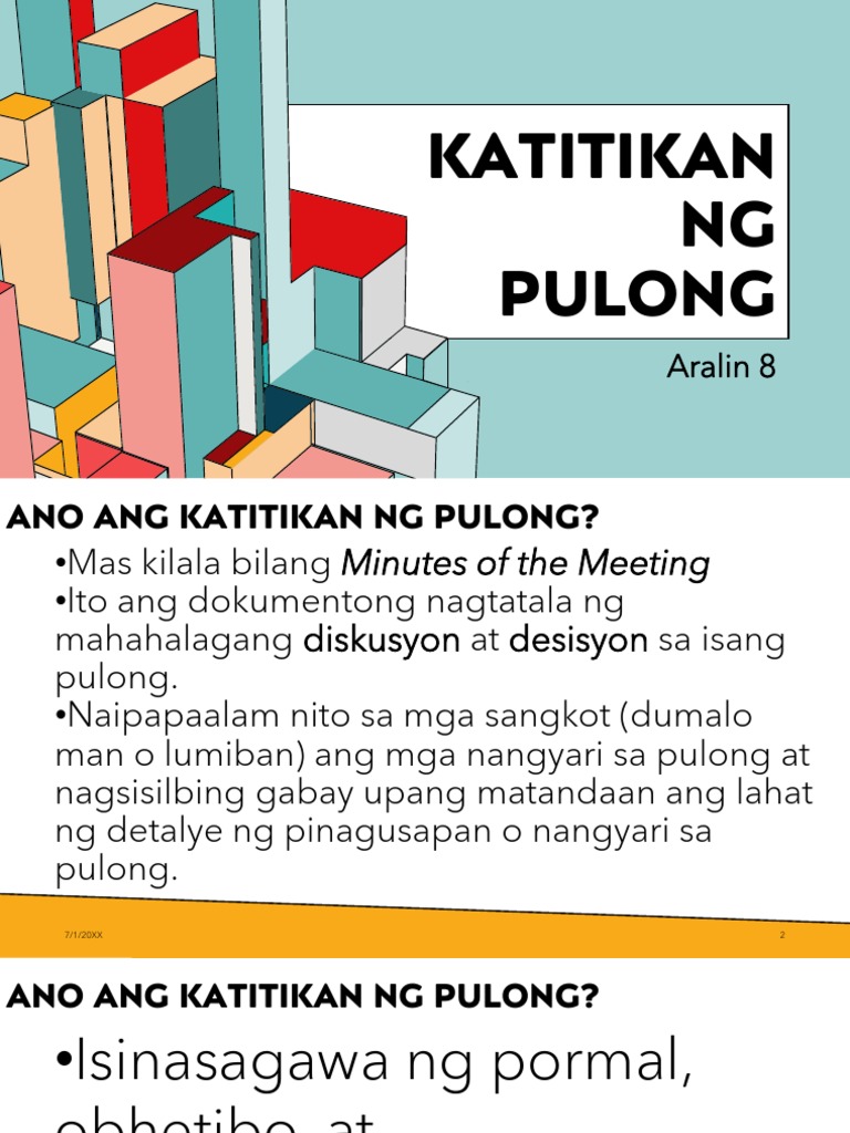 Katitikan NG Pulong PDF | PDF