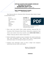 Surat Keterangan Usaha