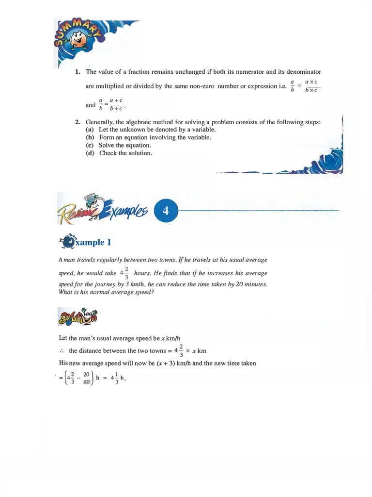 Algebraic Manipulation | Download Free PDF | Speed | Algebra
